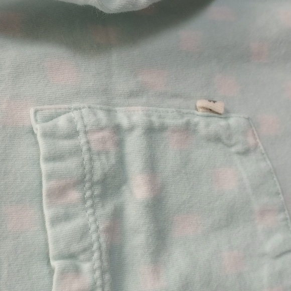 [2] Lucky Brand Light Blue Pajama Nightgown with Poka Dots Size Small - Picture 4 of 5